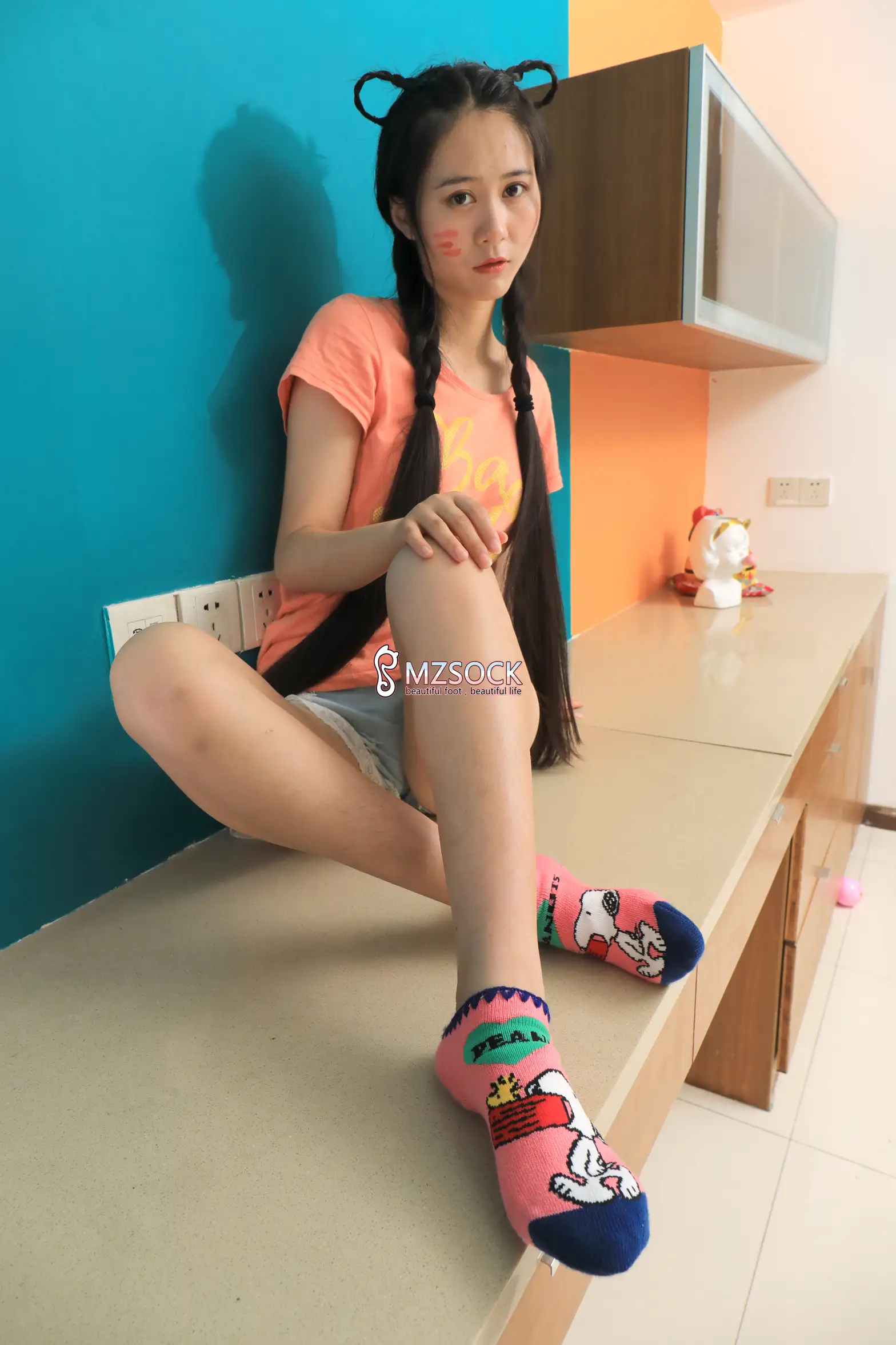 [Mzsock] Love beautiful feet NO.055 snow snow#[74P]-38