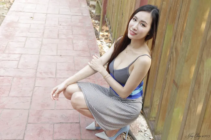 [Mzsock] NO.048 Dora Yanxi elegant dress high heels beautiful legs outdoor shot street photography#[51P]-48